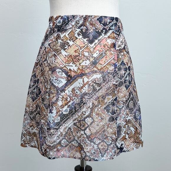 Show Me Your Mumu Bohemian Chiffon Huck Mini Skirt NWT - Picture 1 of 7